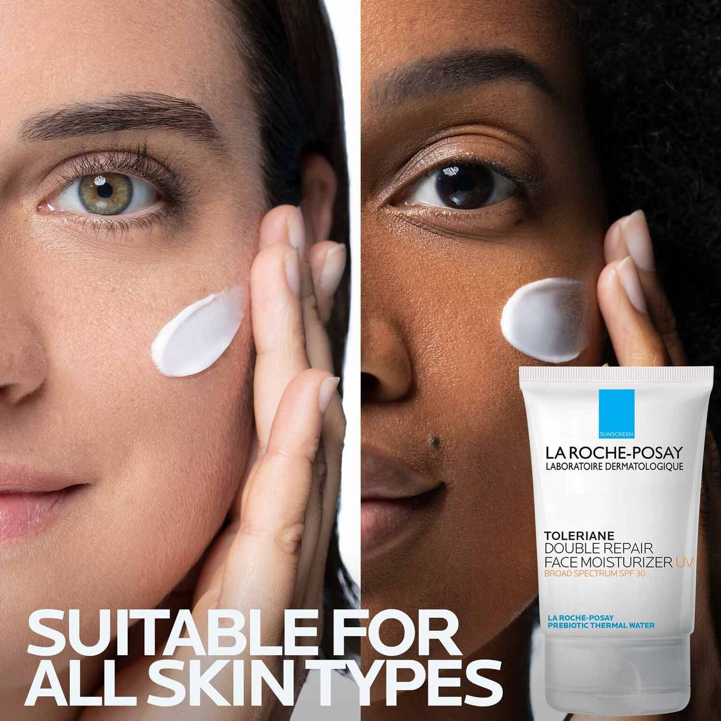 Toleriane Double Repair UV SPF Moisturizer for Face, Daily Facial Moisturizer with Sunscreen SPF 30