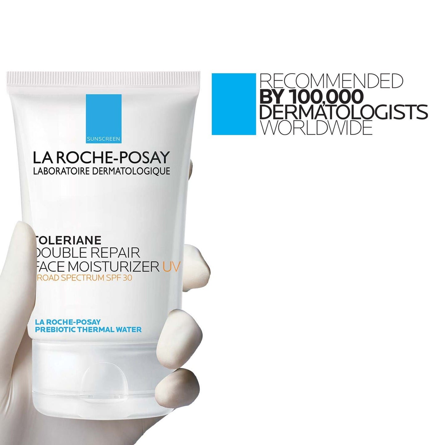 Toleriane Double Repair UV SPF Moisturizer for Face, Daily Facial Moisturizer with Sunscreen SPF 30